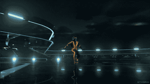 Carrera de motos de luz en Tron: Legacy